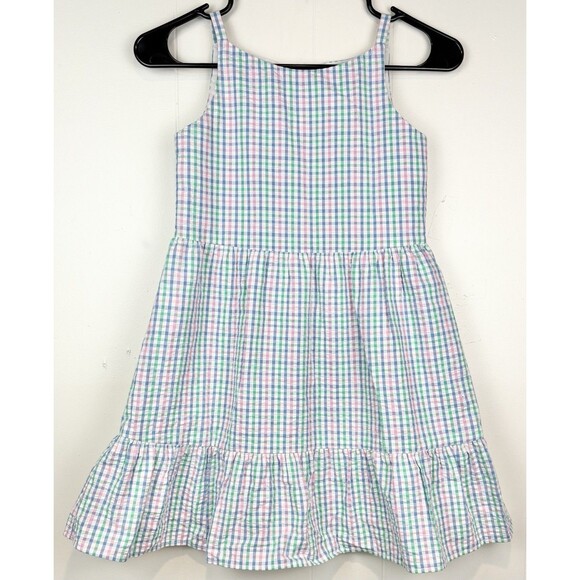 Florence Eiseman Other - Florence Eiseman Plaid Seersucker Tiered Girls Dress, Size 8
